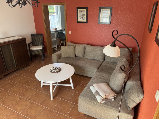 Ferienwohnung in Niederhagen - Sonne und Me(eh)r - Wohnbereich