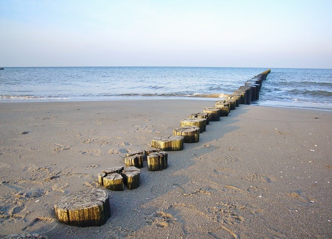 Ferienwohnung in Bresewitz - Landhaus am Bodden - am Strand