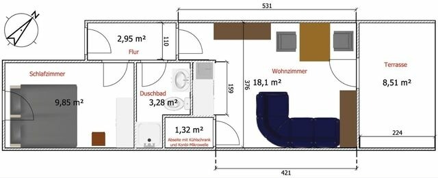 Ferienwohnung in Sch&ouml;nberger Strand - Weber, Christina und Christoph: App. "L&uuml;ttje Tofl&uuml;cht" (Nr. 2) - Bild 12