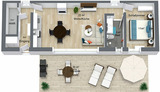 Ferienwohnung in Heringsdorf - Brinkmannhaus Anna Whg 1 - fein und praktisch - fast am Strand, Terrasse, Grill - Bild 2