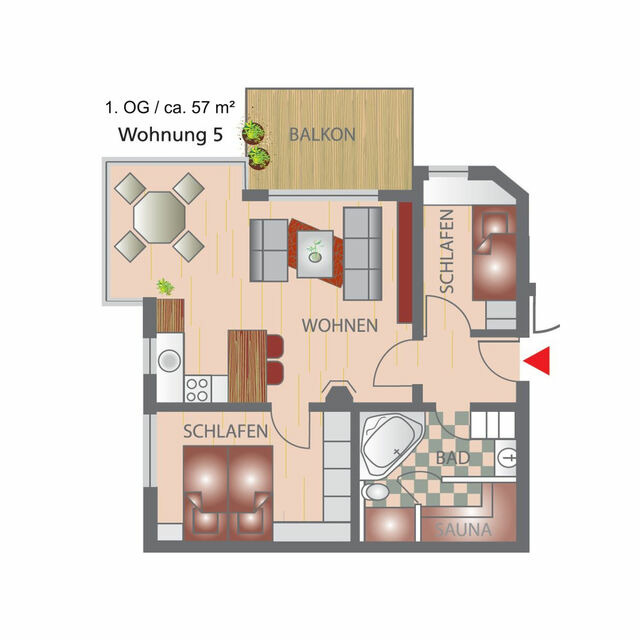 Ferienwohnung in Gro&szlig;enbrode - Meerblick 5 - Gro&szlig;enbrode - Bild 21