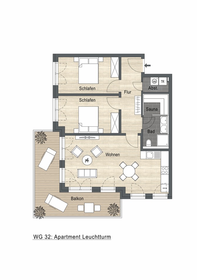 Ferienwohnung in K&uuml;hlungsborn - Ferienwohnung Leuchtturm - Riviera K&uuml;hlungsborn - Bild 12