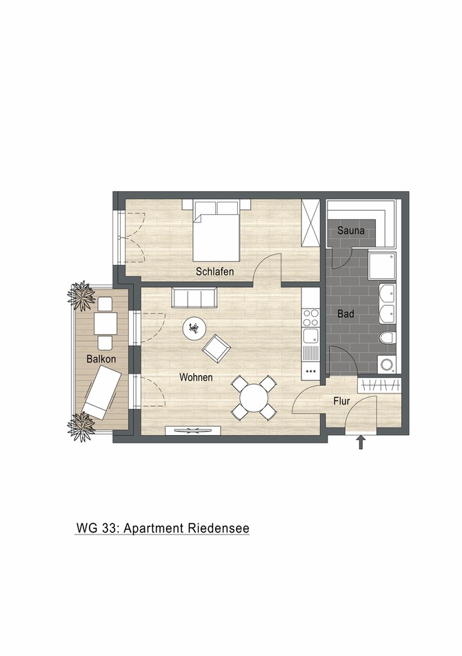 Ferienwohnung in K&uuml;hlungsborn - Ferienwohnung Riedensee - Riviera K&uuml;hlungsborn - Bild 9