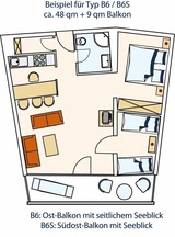 Ferienwohnung in Grömitz - Strandidyll, 102 - Typ B6S - Bild 15