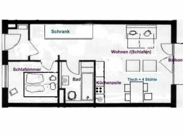 Ferienwohnung in K&uuml;hlungsborn - Ostseeblick, Poel 3 - Bild 9
